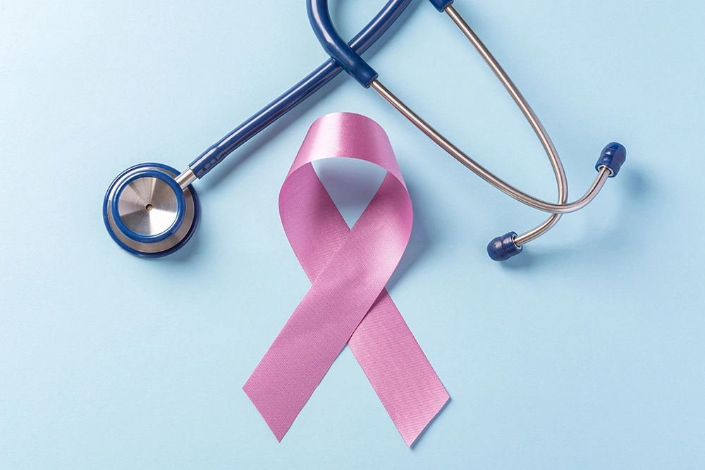 Conceptual image of breast cancer awareness